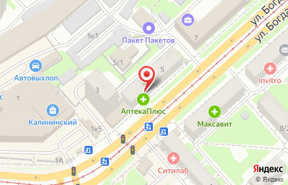 Аптека Аптека от склада на проспекте Богдана Хмельницкого, 5 на карте