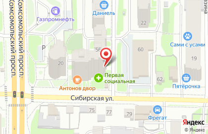 Свадебный салон Платье Невесты на Сибирской улице на карте