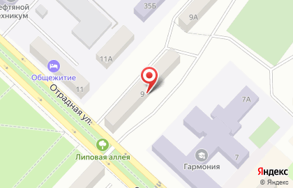 Военный комиссариат Самарской области по г. Отрадный и Кинель-Черкасскому району в Отрадном на карте
