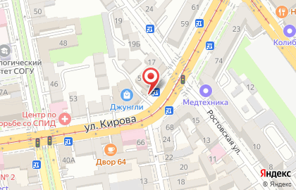 Киоск по продаже печатной продукции Пресса сегодня во Владикавказе на карте