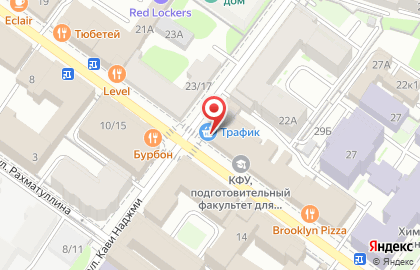 Кофе-бар Coffee Moose на Кремлевской улице на карте