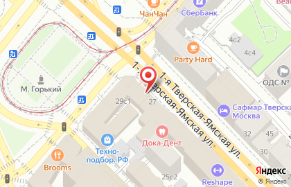 Агентство недвижимости Мой город на 1-й Тверской-Ямской улице на карте