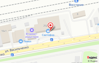 Дискаунтер Светофор на улице Васильченко на карте