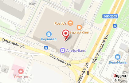 Зоомагазин ЧЕТЫРЕ ЛАПЫ на Московской улице на карте
