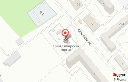 Храм Сибирских святых на карте