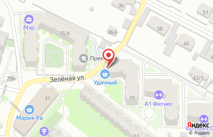 Магазин разливных напитков Пенный на Зелёной улице на карте