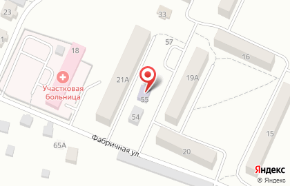 Детская школа искусств Бессоновского района на Фабричной улице на карте