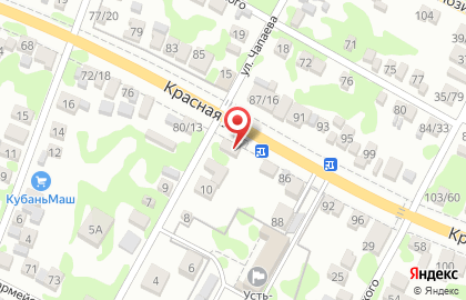 Стоматологическая клиника на Красной улице на карте