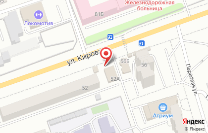 Киоск фастфудной продукции на улице Кирова на карте
