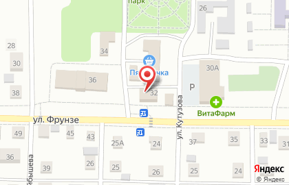 Центральная городская больница Детская поликлиника на улице Фрунзе в Жигулёвске на карте