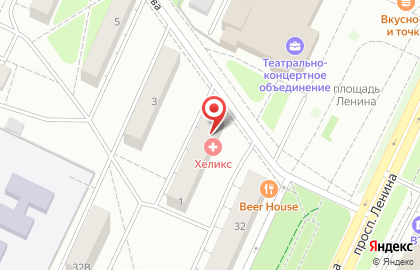 Лабораторная служба Helix на улице Голикова на карте