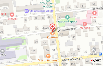 Кафе Колхети на улице Мечникова на карте