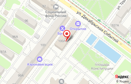 МДМ Банк на улице Декабрьских Событий на карте