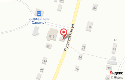 Продуктовый магазин в Рязани на карте