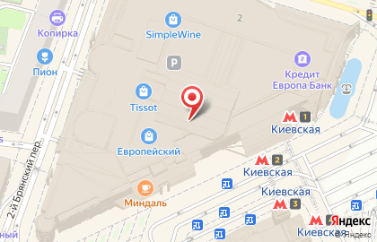 Магазин Город Игрушек на метро Киевская на карте