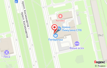 Роспечать, Московский район на проспекте Космонавтов на карте