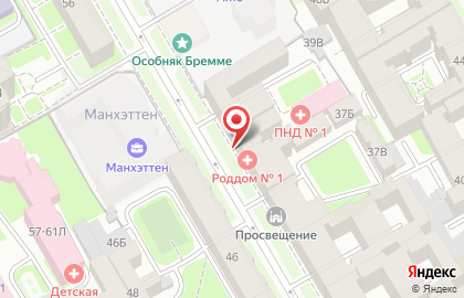 Родильный дом №1 в Санкт-Петербурге на карте