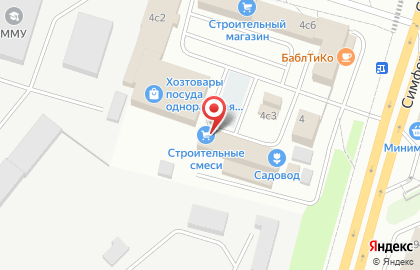 Магазин строительных материалов в Москве на карте