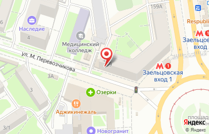 Пекарня Хлебница в Заельцовском районе на карте