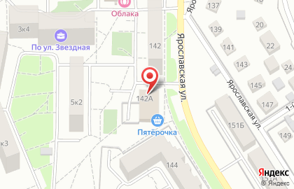 Супермаркет Апельсин на Ярославской улице на карте