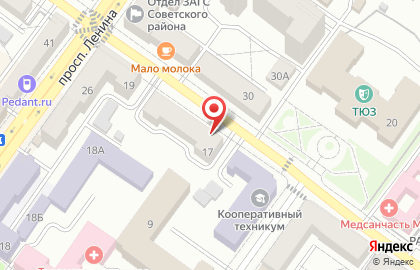 Электроснабжающая компания Брянскэлектро в переулке Горького на карте