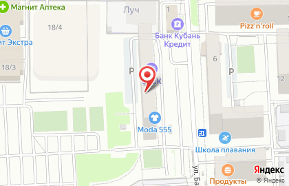 Служба доставки суши и роллов МегаРолл на улице Байбакова на карте