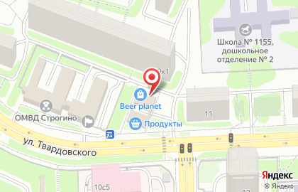 Магазин разливного пива в Москве на карте