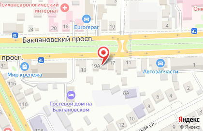 Магазин автомасел в Ростове-на-Дону на карте