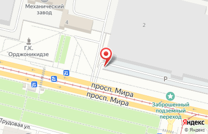 Автостоянка в Оренбурге на карте