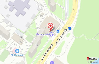 Кафе Меркурий в Засвияжском районе на карте