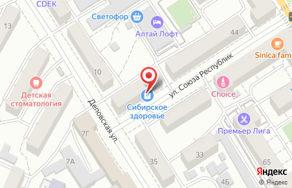 Служба заказа товаров аптечного ассортимента Аптека.ру в Железнодорожном районе на карте