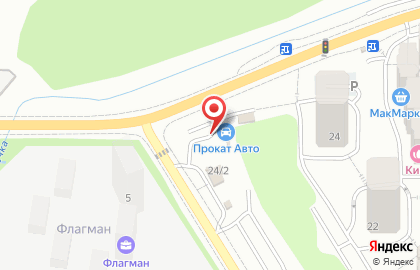 Центр автопроката ПримАвтоПрокат в Первореченском районе на карте
