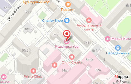 Студия аппаратной косметологии Культ Тела на улице Фадеева на карте