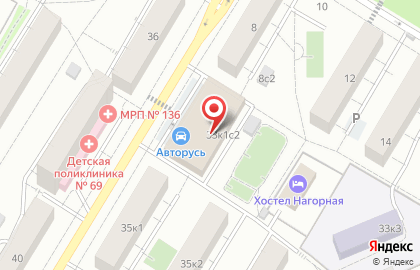 Афалина на Нагорной улице на карте