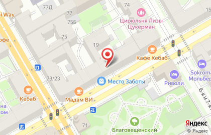 Салон текстиля Cleanelly на метро Василеостровская на карте