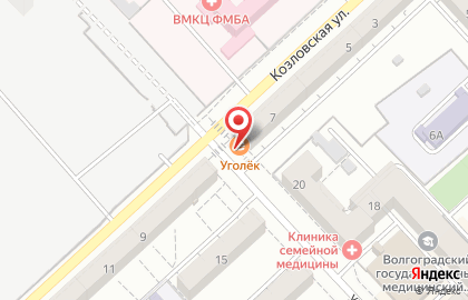 Бистро в Волгограде на карте