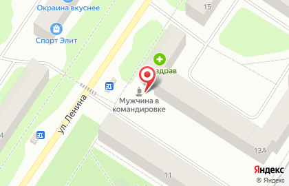 Гостиница Очаг на улице Ленина на карте