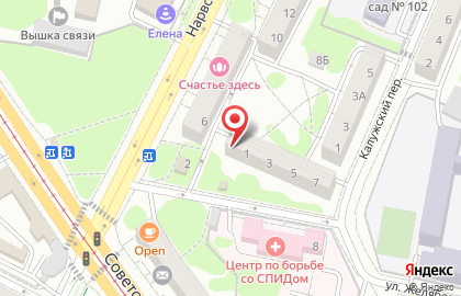 Багира на Нарвской улице на карте