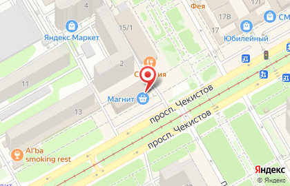Магазин косметики Комакс на проспекте Чекистов на карте