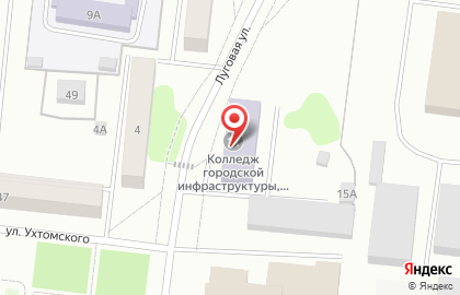 Рыбинский колледж городской инфраструктуры на Луговой улице на карте