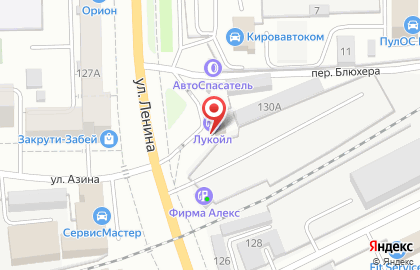 АЗС в Кирове на карте