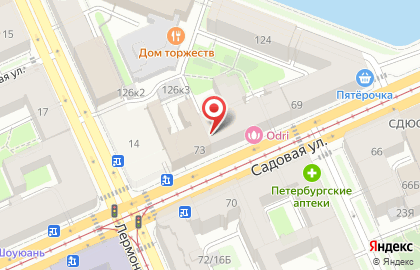 Продуктовый магазин Аркуда на Технологическом институте I на карте