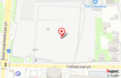 ЗАО Красная звезда на Сибирской улице на карте
