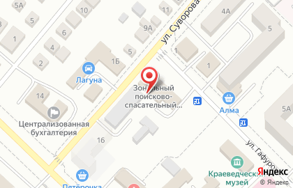 Зональный поисково-спасательный отряд Аварийно-спасательная служба Республики Башкортостан на карте