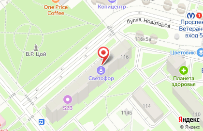 Магазин пчеловодства Тенториум на проспекте Ветеранов на карте