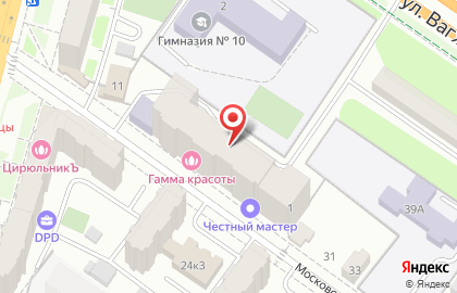 Реверс, ООО на Московской улице на карте