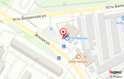 Супермаркет Пятёрочка в Ханты-Мансийске на карте