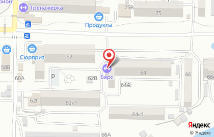 Фитнес-клуб Барс на улице Куликова на карте