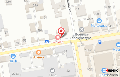 Медицинский центр Биомед на Октябрьской улице на карте