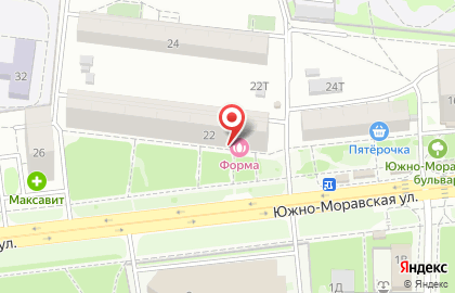 Салон красоты Форма на Южно-Моравской улице на карте